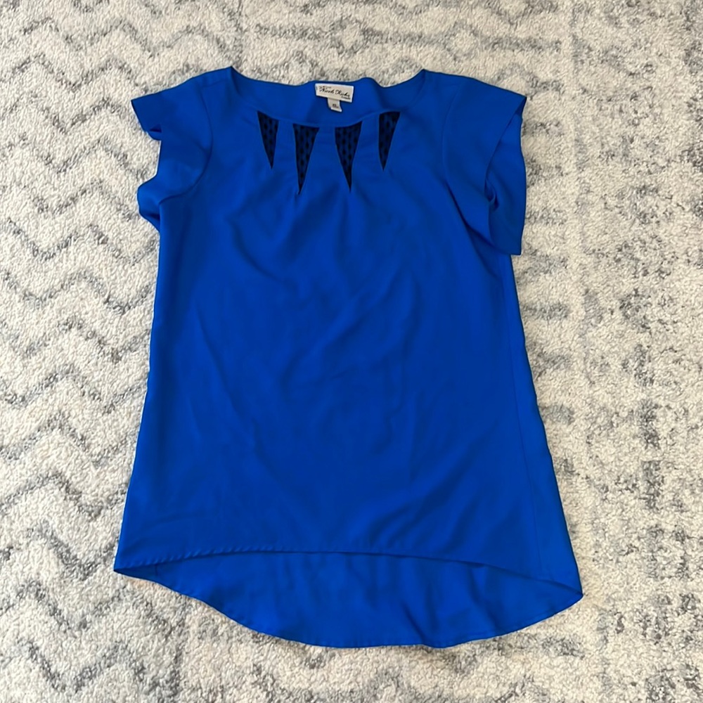 Nicole Richie Blue Top